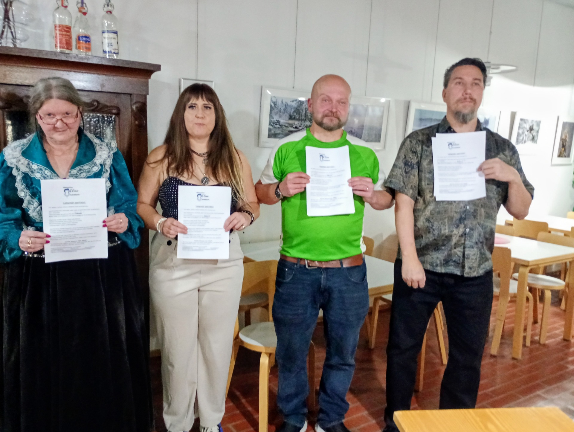 Cuppo-Celle, 3.10.2025 Irene Baltzar, Satu Lahtinen, Mikko Uusikylä, Jukka Suomalainen